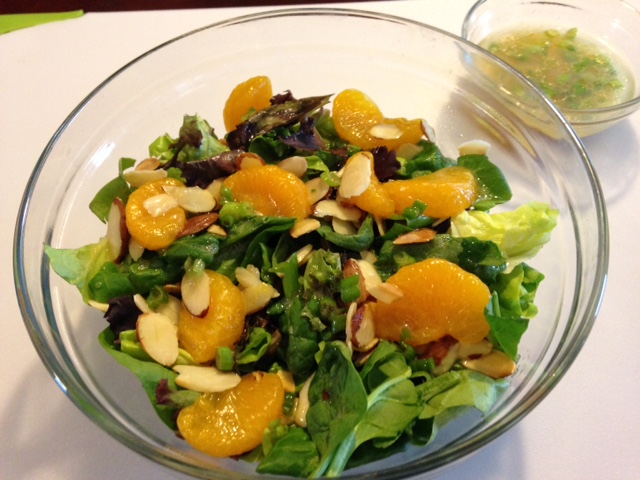 Mandarin Orange Salad with Toasted Almonds