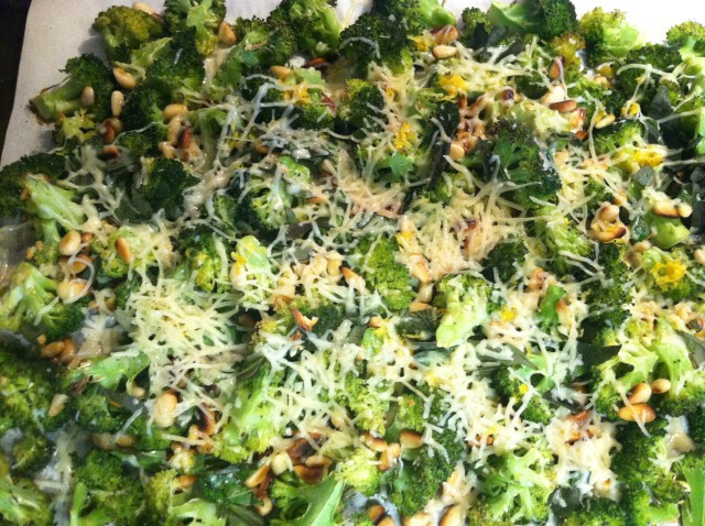 Roasted Broccoli with Parmesan and Garlic