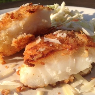 Parmesan and Panko Crusted Cod
