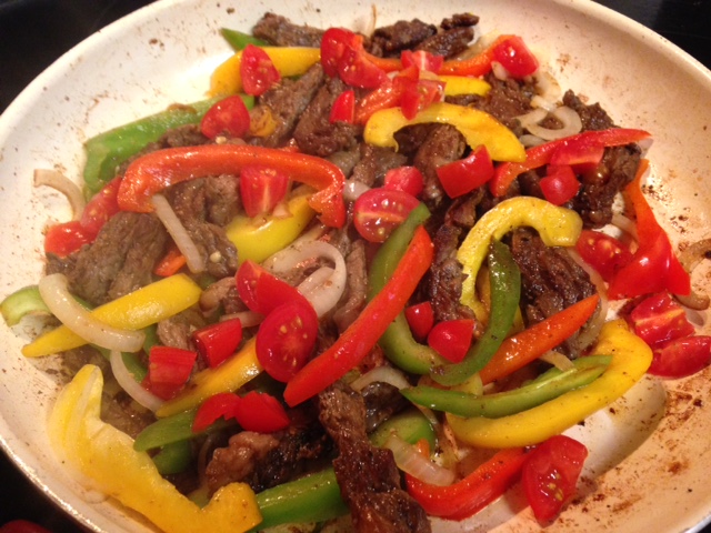 Fajitas with Sweet Bell Pepper and Onions 2