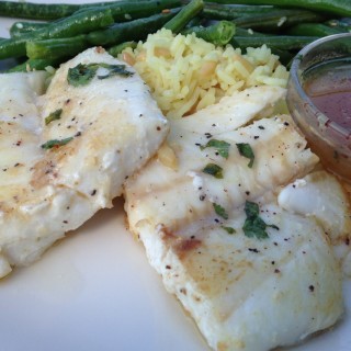 Halibut with Honey Lime Sauce